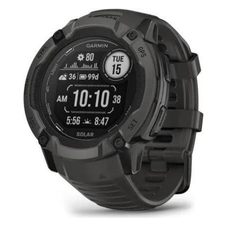 Garmin Instinct 2X Solar - 50 mm - faserverstärktes Polymer - intelligente Uhr mit Band - Handgelenkgröße: 145-228 mm - einfarb