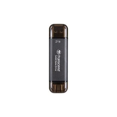 Transcend ESD310C - SSD - 2TB - extern (tragbar) - USB 3,2 Gen 2x1 (USB-C Steckverbinder) - Schwarz (TS2TESD310C)