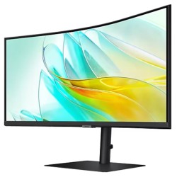 Samsung Serie 6 - Curved Monitor 84cm/34" (3440x1440) - 100Hz - 5ms - HDMI - USB-C - black Energieklasse G (LS34C652UAUXEN)
