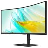 Samsung Serie 6 - Curved Monitor 84cm/34" (3440x1440) - 100Hz - 5ms - HDMI - USB-C - black Energieklasse G (LS34C652UAUXEN)