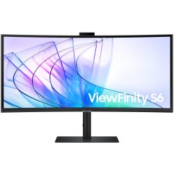 Samsung ViewFinity S6 S34C652VAU Curved Monitor 86cm (34" ) - UWQHD, VA, 5ms, HDMI, DisplayPort, USB-C, USB-Hub, LAN Energiekl