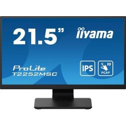 iiyama ProLite T2252MSC-B2, 54,6cm (21.5"), Full HD, USB, Kit (USB), schwarz Touchmonitor (16:9), 54,6 cm (21.5"), kapazitiv, M