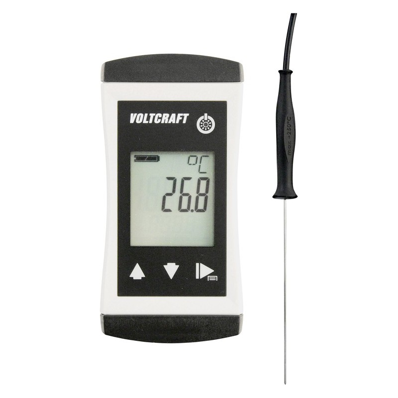 VOLTCRAFT PTM 100 + TPT-205 Temperatur-Messgerät -200 - 450 C Fühler-Typ Pt1000 IP65