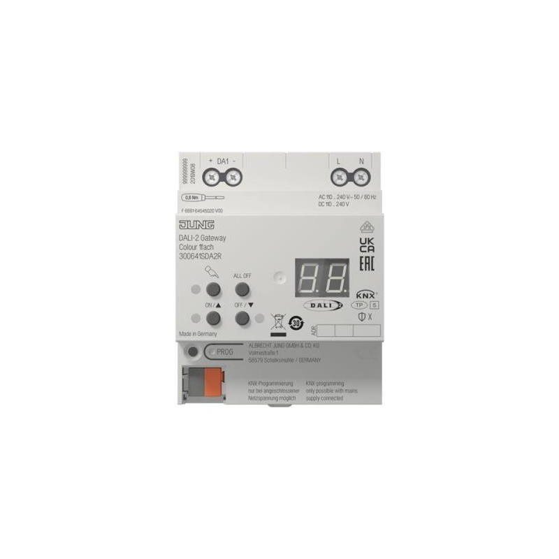 JUNG DALI-Gateway 300641SDA2R KNX Colour 1fach (300641SDA2R)