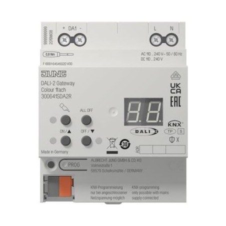 JUNG DALI-Gateway 300641SDA2R KNX Colour 1fach (300641SDA2R)