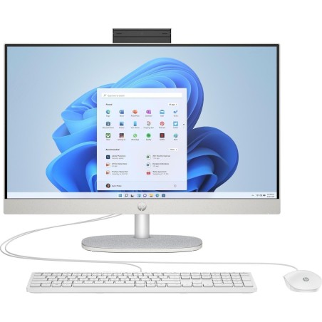 HP 24-cr0006ng - All-in-One (Komplettlösung) - Ryzen 5 7520U / 2,8 GHz - RAM 16GB - SSD 512GB - NVMe - Radeon 610M - 1GbE, Wi-F