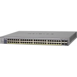 NETGEAR Smart GS752TP - Switch - L3 Lite - Smart - 8 x 10/100/1000 (PoE+) + 40 x 10/100/1000 (PoE) + 4 x SFP - Desktop, an Rack