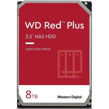 WD Red Plus WD80EFPX - Festplatte - 8TB - intern - 3,5" (8,9 cm) - SATA 6Gb/s - 5640 rpm - Puffer: 256MB (WD80EFPX)