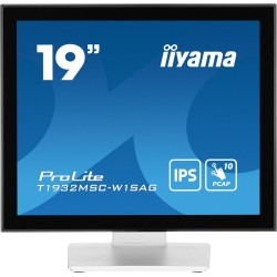 iiyama ProLite T1932MSC-W1SAG Computerbildschirm 48,3 cm (19") 1280 x 1024 Pixel Full HD LED Touchscreen Tisch Weiß (T1932MSC-W