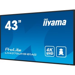 iiyama ProLite LE4341S-B2, Full HD, USB, RS232, Ethernet, Kit (RS232), schwarz 16:9, Bildschirmdiagonale: 107,9 cm (42,5''), Au