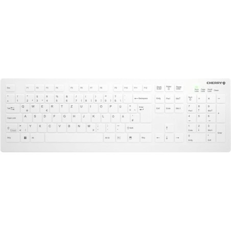 Active Key Cherry Medical Wireless AK-C8112-FUS-W/DE - vollversiegelt - 105 Tasten - deutsch - weiß (AK-C8112-FUS-W/DE)