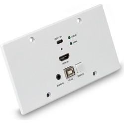 LINDY - KVM / Audio / Serial / Infrared Extender - Sender - HDBaseT 2,0 - über CAT 6 - USB - bis zu 150 m (38388)