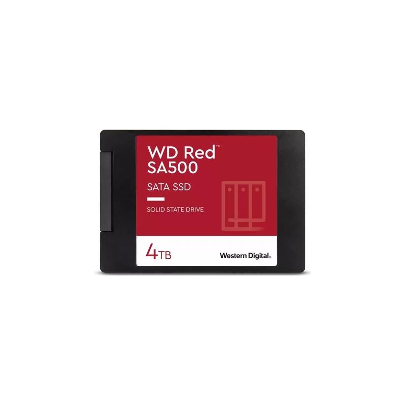 WD Red SA500 WDS400T2R0A - SSD - 4TB - intern - 2,5" (6,4 cm) - SATA 6Gb/s (WDS400T2R0A)