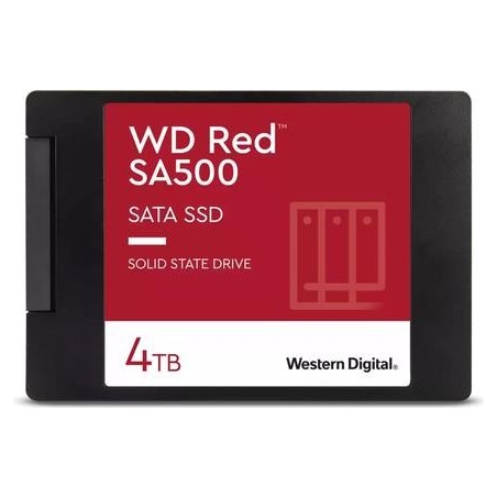 WD Red SA500 WDS400T2R0A - SSD - 4TB - intern - 2,5" (6,4 cm) - SATA 6Gb/s (WDS400T2R0A)