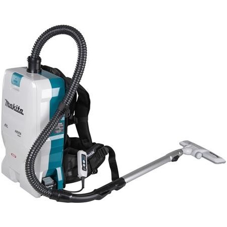 Makita Akku-Rucksackstaubsauger VC011GZ blau/schwarz ohne Akku und (VC011GZ)