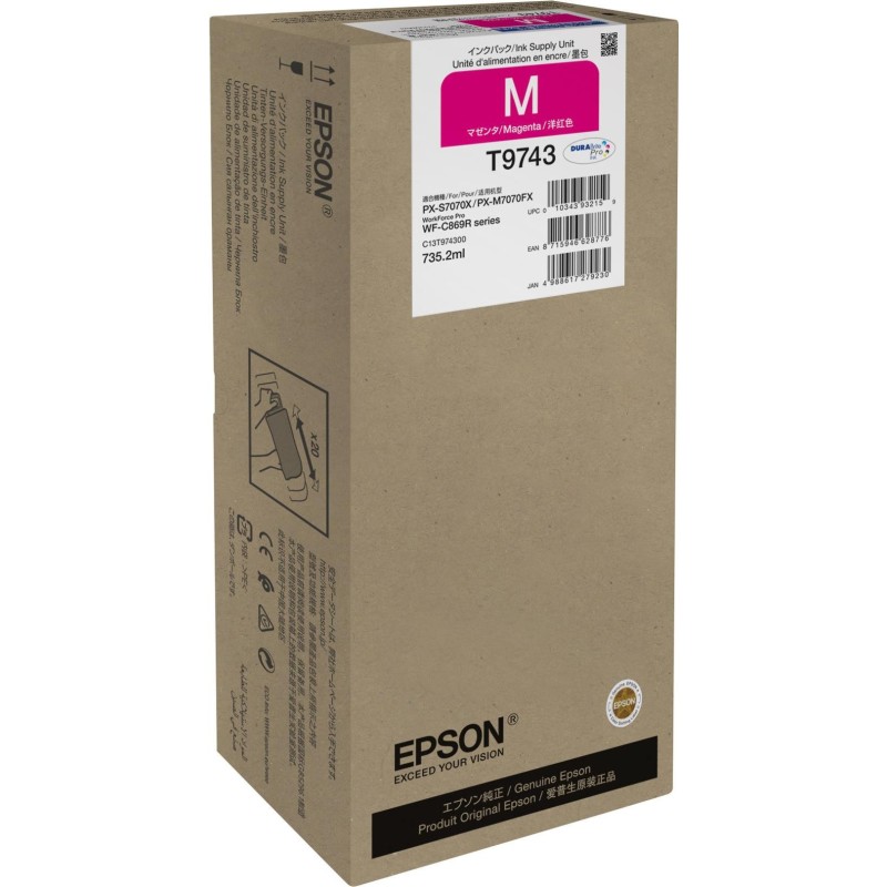 Epson T9743 - 735,2 ml - Größe XXL - Magenta - original - Tintenpatrone (C13T97430N)