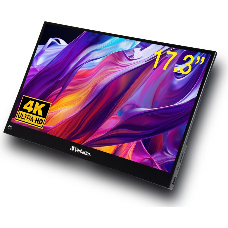 Verbatim 32239 Computerbildschirm 43,9 cm (17.3") 3840 x 2160 Pixel 4K Ultra HD LCD Touchscreen Schwarz (32239)