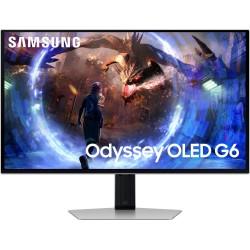 Samsung Odyssey G60SD Computerbildschirm 68,6 cm (27") 2560 x 1440 Pixel Quad HD OLED Silber (LS27DG600SUXEN)