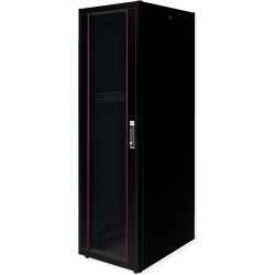 ROLINE 19 Zoll Netzwerkschrank Basic 42 600x800 BxT Glastür schwarz (26.21.0212)
