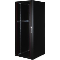 ROLINE 19 Zoll Netzwerkschrank Basic 42H 800x800 BxT Glastür schwarz (26.21.0216)