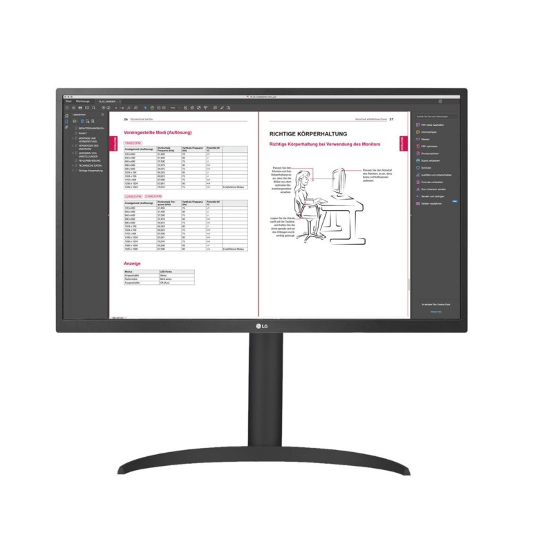 LG 27BP55U-B Computerbildschirm 68,6 cm (27") 3840 x 2160 Pixel 4K Ultra HD LED Silber (27BP55U-B.AEU)
