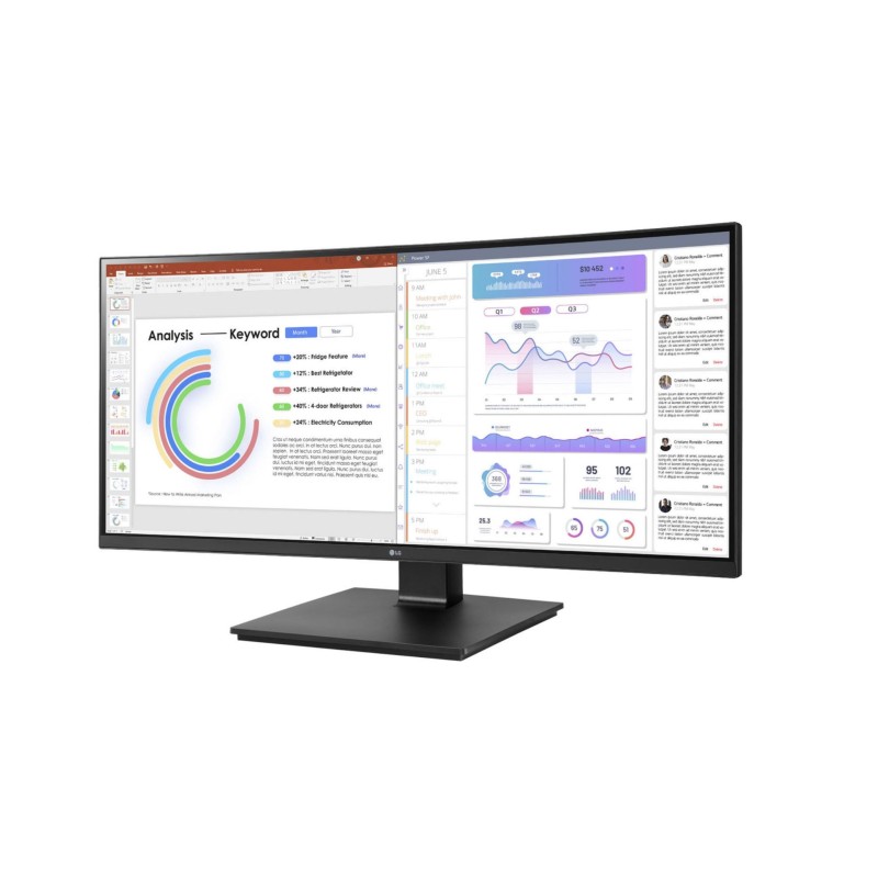 LG 34BA75QE-B.AEU 86,7cm (34") 21:9 IPS UltraWide UWQHD Monitor HDMI/DP/USB-C Energieklasse F (34BA75QE-B)