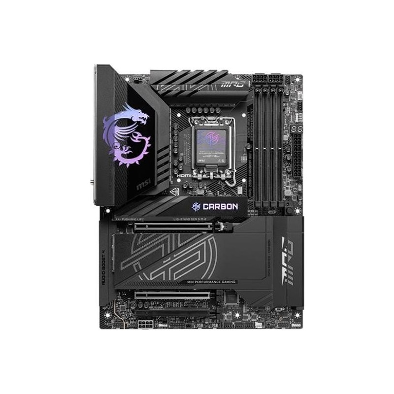 MSI MPG Z890 Carbon WiFi - Motherboard - ATX - LGA1851-Sockel - Z890 Chipsatz - USB 3,2 Gen 1, USB-C 3,2 Gen 2x2 - 2,5 Gigabit