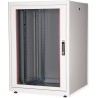 Roline Basic - Schrank Netzwerkschrank - Glas Tür, 800 x 800 (B x T) - RAL 7035, Hellgrau - 22U - 48.3 cm (19") (26.21.0033)