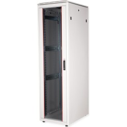 Roline Pro - Schrank Netzwerkschrank - mit Glastür, 600 x 800 mm (B x T) - RAL 7035, Hellgrau - 42HE - 48.3 cm (19") (26.21.006