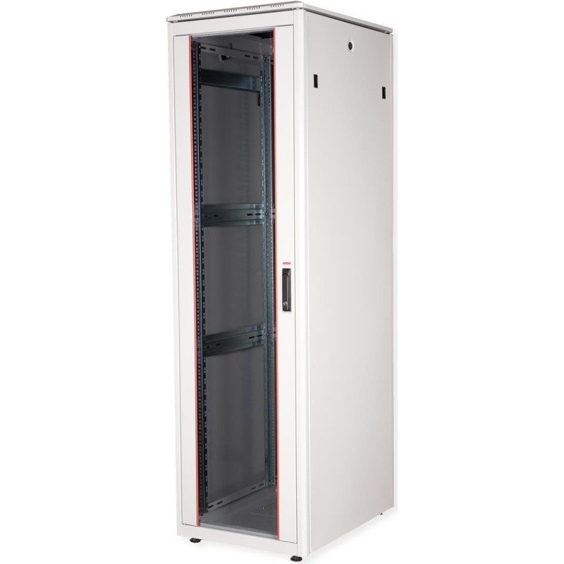 Roline Pro - Schrank Netzwerkschrank - mit Glastür, 600 x 800 mm (B x T) - RAL 7035, Hellgrau - 42HE - 48.3 cm (19") (26.21.006