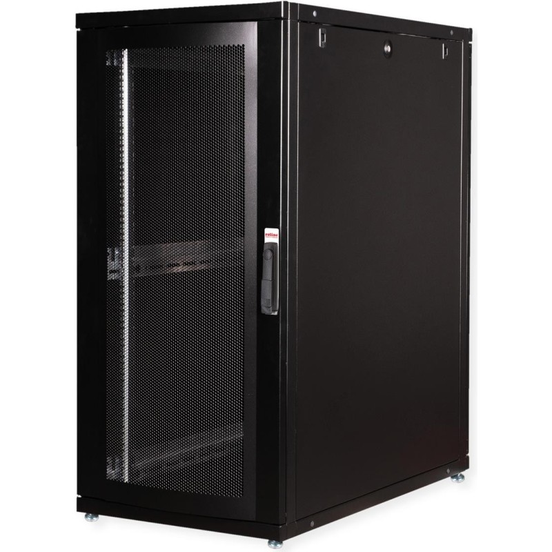 Roline Pro - Schrank Netzwerkschrank - 600 x 1.000 mm (B x T) - RAL 9005, Jet Black - 26U - 48.3 cm (19") (26.21.0146)