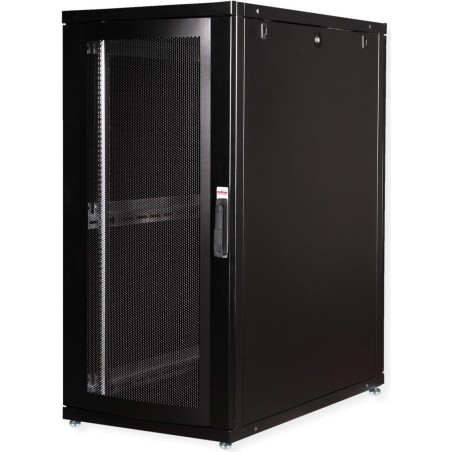 Roline Pro - Schrank Netzwerkschrank - 600 x 1.000 mm (B x T) - RAL 9005, Jet Black - 26U - 48.3 cm (19") (26.21.0146)