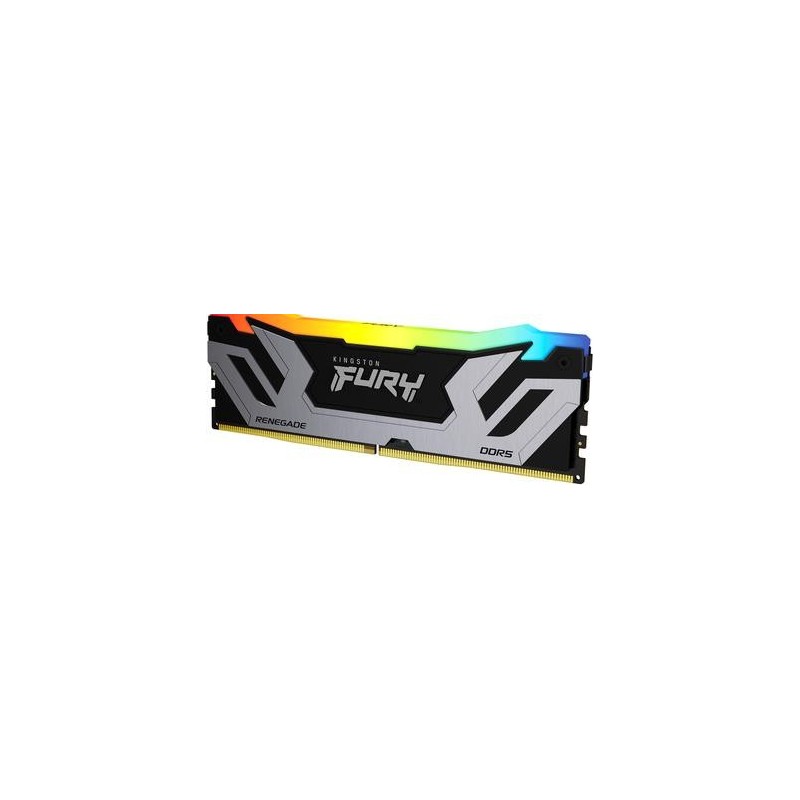 Kingston FURY Renegade RGB - DDR5 - Modul - 24GB - DIMM 288-PIN - 4200 MHz / PC5-67200 - CL40 - on-die ECC - schwarz & silber (