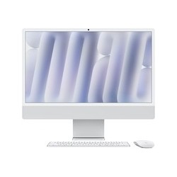 APPLE iMac Z1EH 59,62cm 23,5Zoll Standardglas M4 10C CPU/10C GPU/16C N.E. 16GB 256GB SSD Gbit Eth MM NumKey TID DE Silber (Z1EH