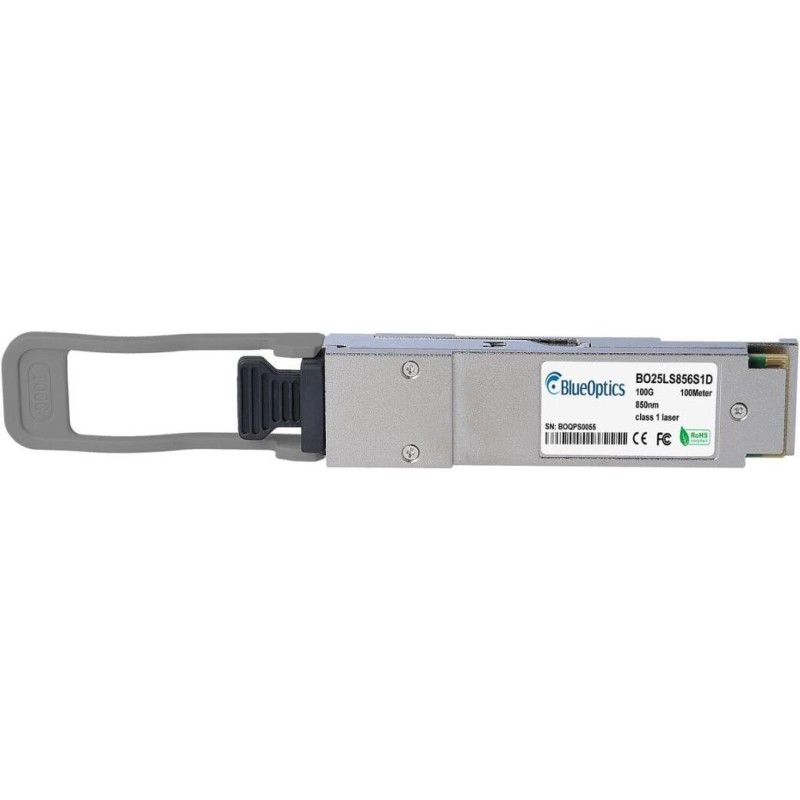 BlueOptics QSFP28 Transceiver, LC-Duplex, 100GBASE-SWDM4, Multimode, 100 Meter, 0 C/+70 C, DDM, LC Duplex (BO25LS856S1D-BO)