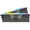 CORSAIR Vengeance RGB - DDR5 - Kit - 32GB: 2 x 16GB - DIMM 288-PIN - 1600 MHz / PC5-51200 - CL32 - Grau (CMH32GX5M2B6400Z32)