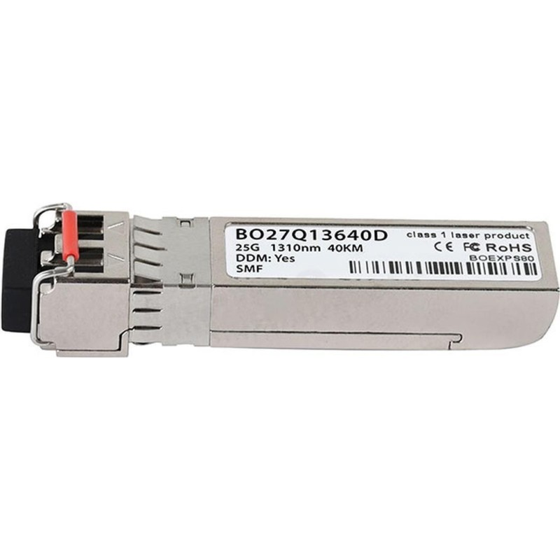 BlueOptics© SFP28 Transceiver, LC-Duplex, 25GBASE-ER, Singlemode Fiber, 1310nm, 40KM, 0°C/+70°C, DDM (BO27Q13640D-BO)