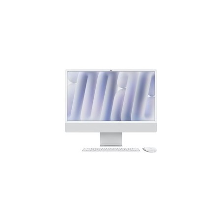 APPLE iMac Z1E2 59,62cm 23,5Zoll Standardglas M4 8C CPU/8C GPU/16C N.E. 16GB 512GB SSD Gbit Eth MM NumKey TID DE Silber (Z1E2-M
