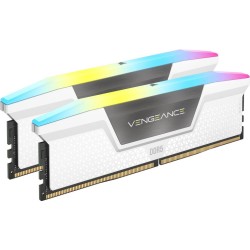 CORSAIR Vengeance RGB - DDR5 - Kit - 64 GB: 2 x 32 GB - DIMM 288-PIN - 6400 MHz / PC5-51200 - CL32 - 1.4 V - weiß (CMH64GX5M2B6