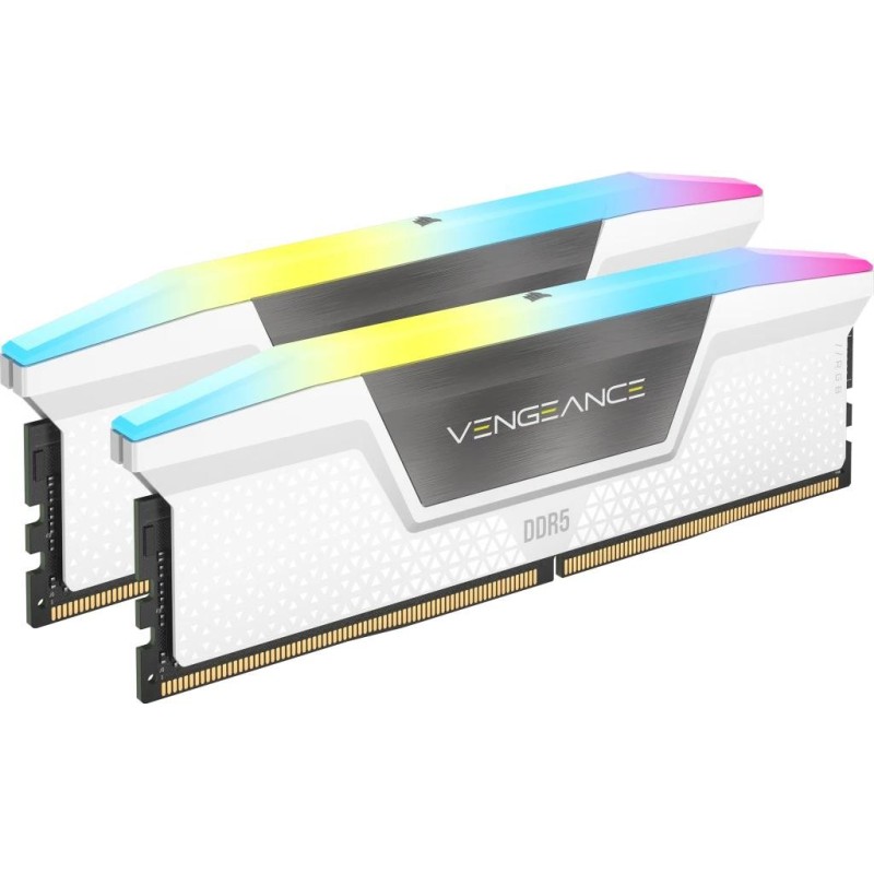 CORSAIR Vengeance RGB - DDR5 - Kit - 64 GB: 2 x 32 GB - DIMM 288-PIN - 6400 MHz / PC5-51200 - CL32 - 1.4 V - weiß (CMH64GX5M2B6