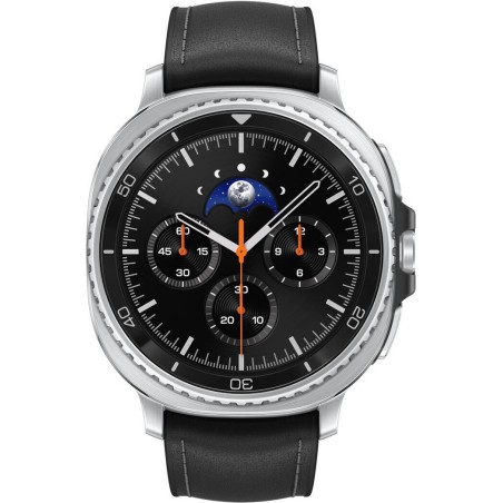 Samsung Galaxy Watch8 Classic - 46 mm - Black - Bluetooth/Wi Fi - Hybrid-Eco-Leder - Bandgröße: S/M/L (SM-L500NZKADBT)