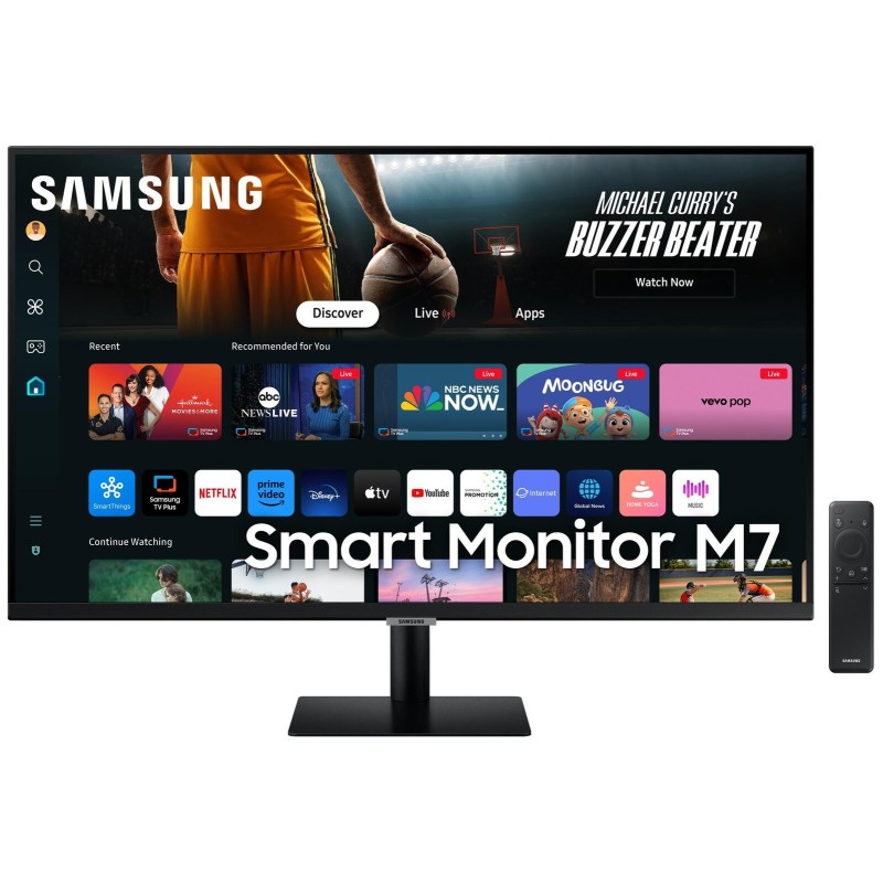 Samsung M7 S32DM700U Smart Monitor 80,0cm (32 Zoll) - 4K UHD, VA, 4ms, HDMI, USB-C, USB-Hub, WLAN, Tizen OS Energieklasse F (