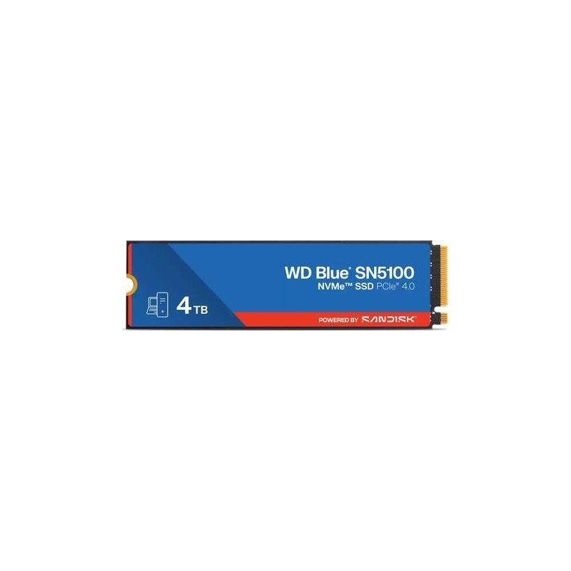 SanDisk WD Blue SN5100 NVMe 4TB NVMe / M.2 2280 / PCIe Gen4 / 5500MB/s read / 5000MB/s write (WDS400T5B0E-00CPE0)
