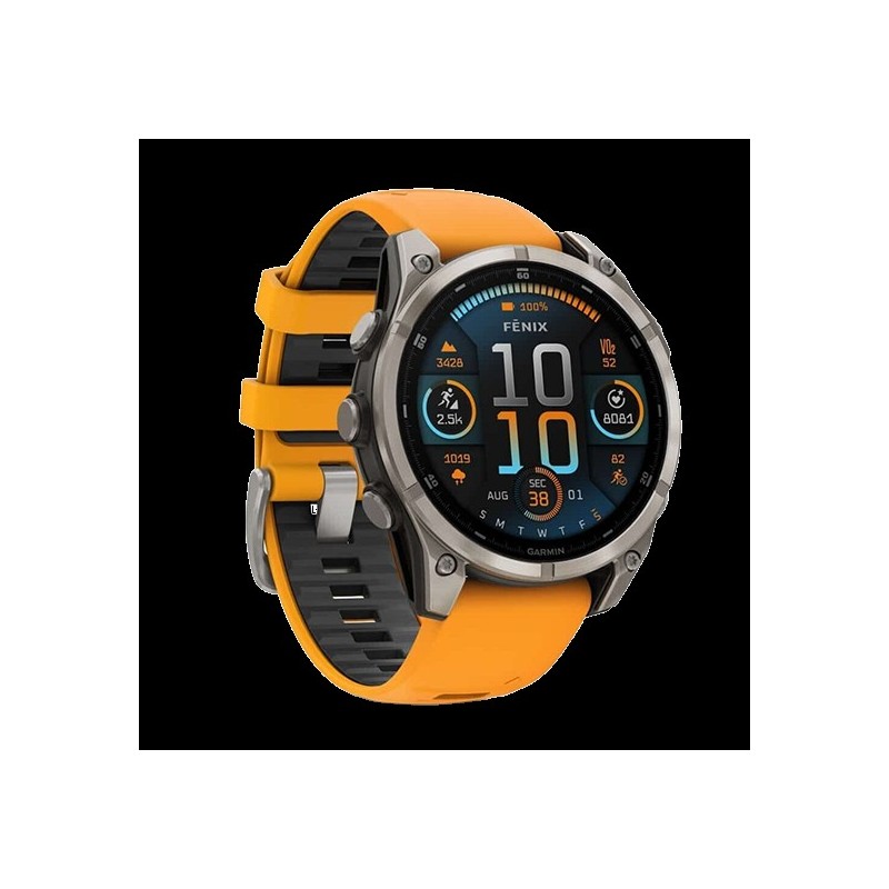 Garmin fenix 8 - Sapphire AMOLED Graphite/Orange (010-02904-11)