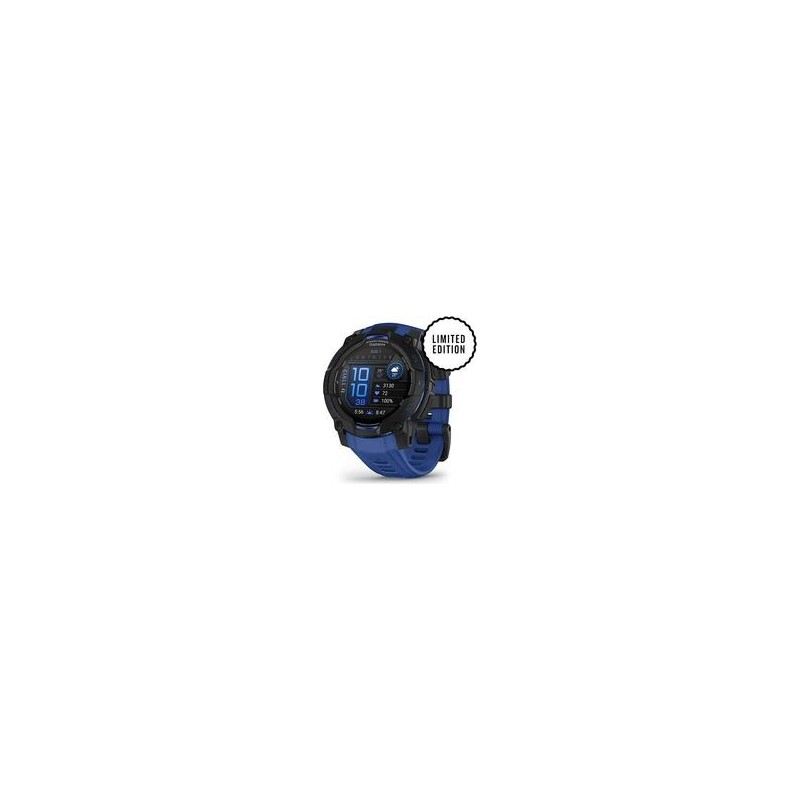 Garmin Instinct 3 45mm AMOLED schwarz/bolt blue (010-02936-03)