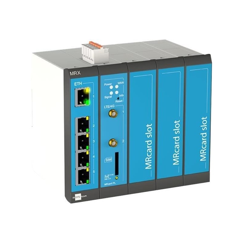 INSYS ICOM MRX5 LTE MODULARER LTE-ROUTER INKL. LTE450 2XSIM VP (10024050)