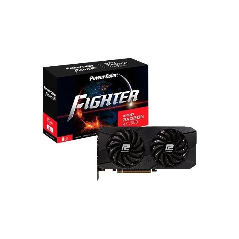 Grafikkarte PowerColor Fighter RX7600 8G-F (RX 7600 8G-F/V2)