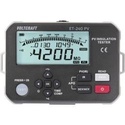 Voltcraft ET-240 PV Isolationsmessger t 125 V,250 V,500 V,1000 V 4000 M br br ET-240 PV PV Isolationstester 1000V 4G br br