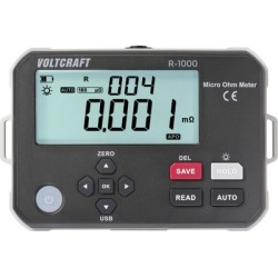 Voltcraft R-1000 Mikroohmmeter br br R-1000 Micro Ohm Meter br br Messbereich: 1 - 300,0 k br Misst den Widerstand von