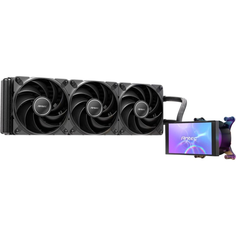Antec Vortex View 360 AIO Prozessor-Kühler mit LCD-Display 120 mm Schwarz